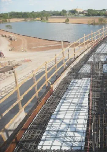 EPS 15 Geofoam void fill used in the stadium building