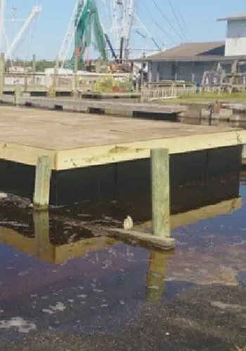 Un-encapsulated EPS blocks for Commerical Work Barges