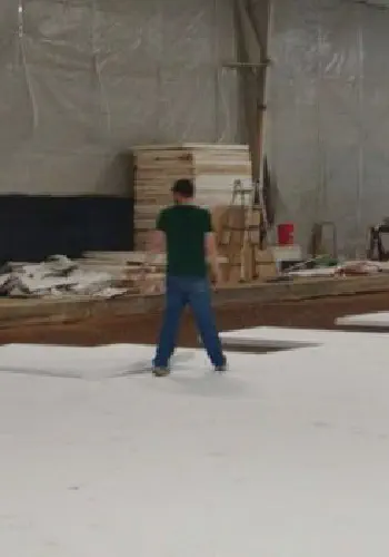 EPS used to insulate Ice Hockey Rink