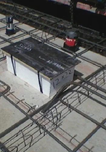 What is the most cost-effective concrete block-out material?