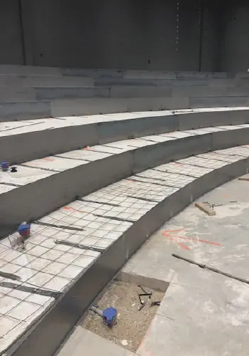 EPS Geofoam Used for Tiered Seating