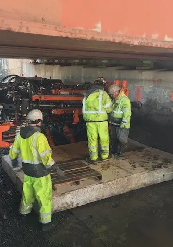 EPS15 Geofoam Used as a Supportive Work Platform on Construction Site