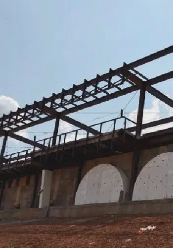 Geofoam Arch Concrete Forms at Tomato Bowl Stadium